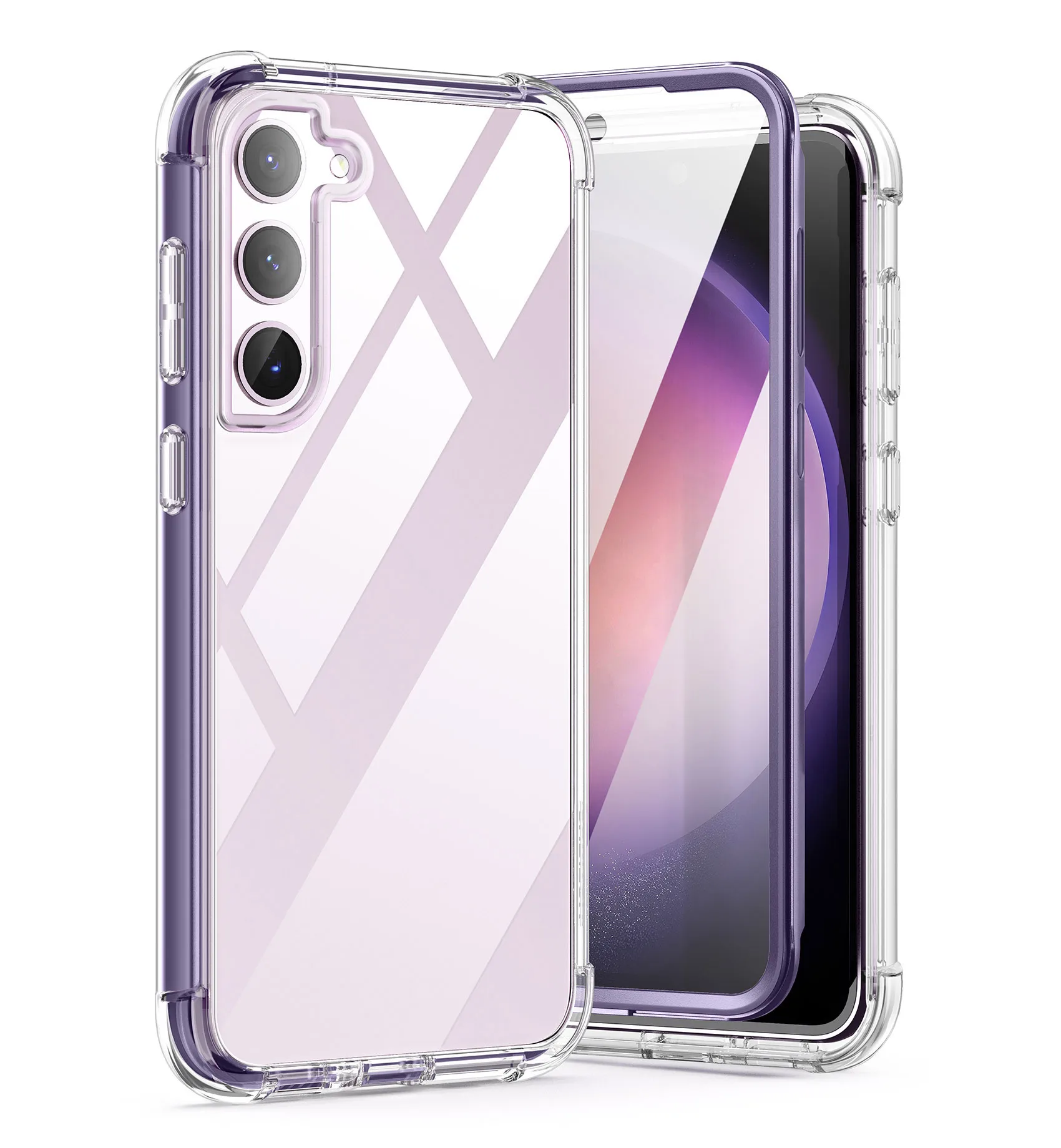 Прозрачный чехол для Samsung Galaxy S23, тонкая рамка для всего корпуса, роскошный противоударный защитный чехол со встроенной защитой экрана
Прозрачный чехол для Samsung Galaxy S23, тонкая рамка для всего корпуса, роскошный противоударный защитный чехол со встроенной защитой экрана