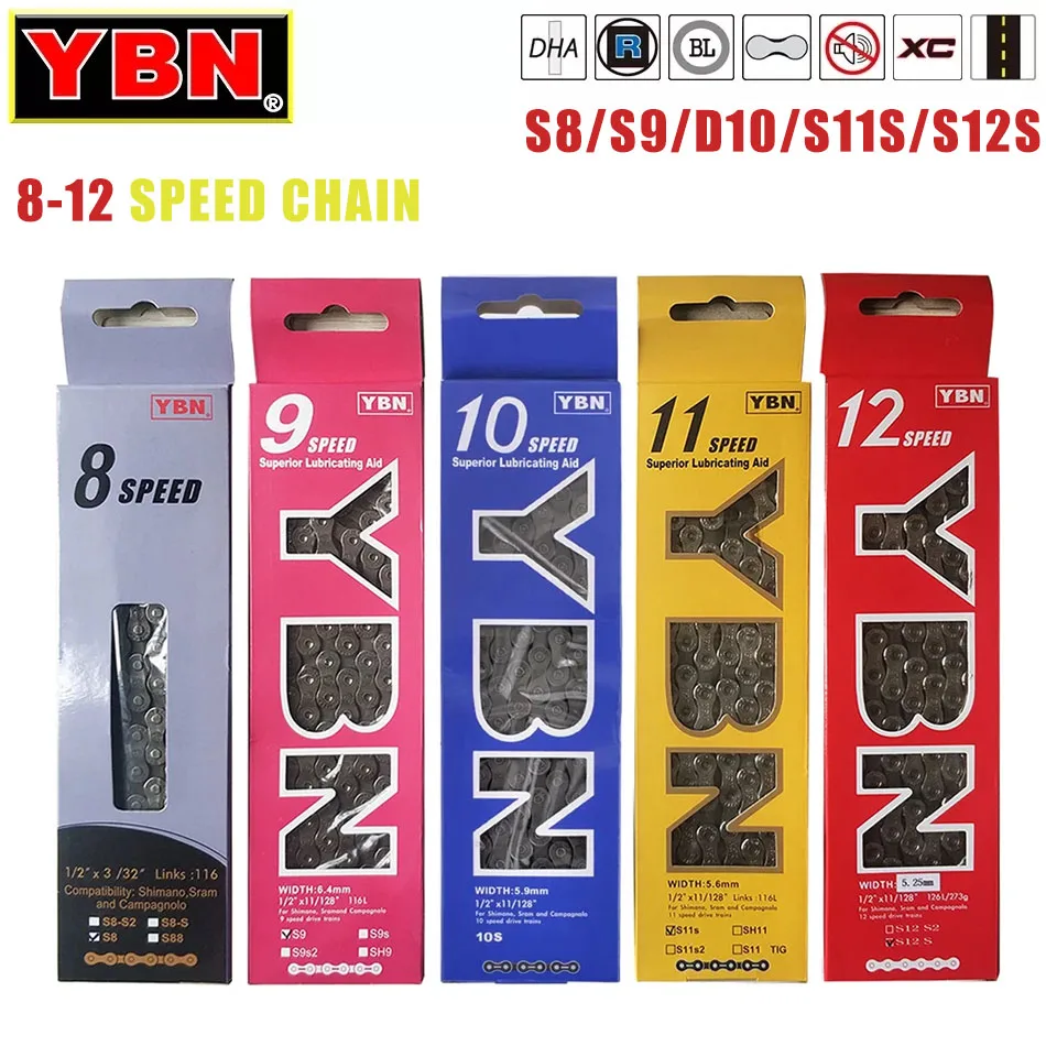 Скоростной горный велосипед YBN 8-12, Легкая Цепь, подходит для маховика переменной скорости SHIMANOSRAM
Скоростной горный велосипед YBN 8-12, Легкая Цепь, подходит для маховика переменной скорости SHIMANOSRAM