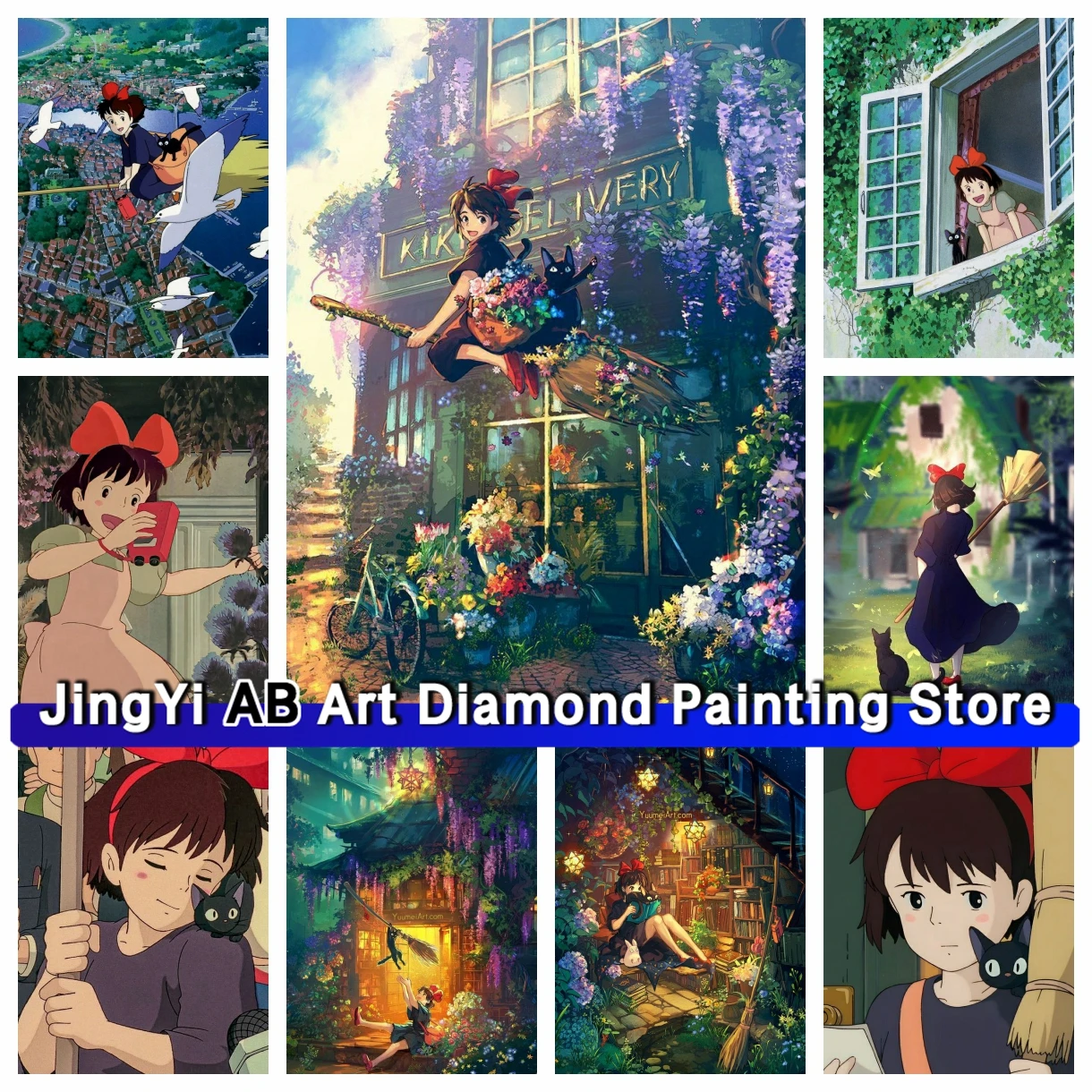 Cute Witch Kiki AB Diamond Painting Japanese Anime Movie Girl 5D DlY Drill Mosaic Embroidery Cross Stitch Kit Home Decor Gift
Cute Witch Kiki AB Diamond Painting Japanese Anime Movie Girl 5D DlY Drill Mosaic Embroidery Cross Stitch Kit Home Decor Gift