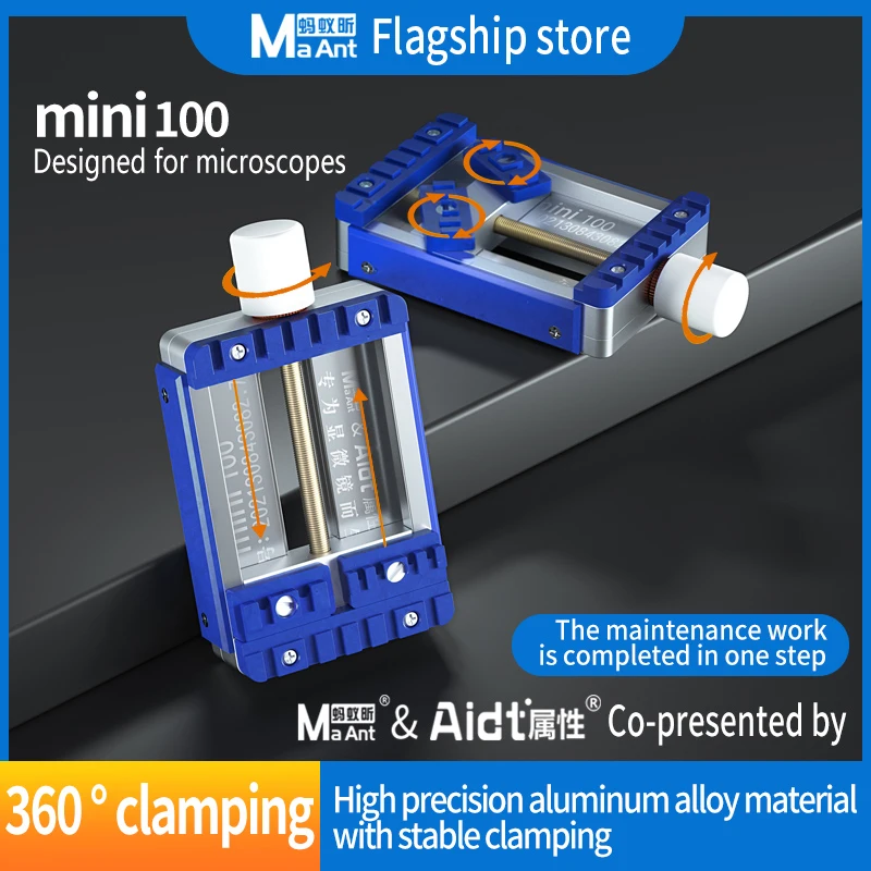 Ремонтный прибор для микроскопа Ma-Ant Mini100, вращающийся на 360 ° миниатюрный Многофункциональный Высокоточный чип-фиксатор
Ремонтный прибор для микроскопа Ma-Ant Mini100, вращающийся на 360 ° миниатюрный Многофункциональный Высокоточный чип-фиксатор