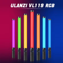 Ulanzi VL119 Handheld RGB Colorful Stick Light 19.68 inch Handheld LED Light Wand CRI 95+ 2500K-9000K Photography Studio Lamp Ulanzi VL119 Handheld RGB Colorful Stick Light 19.68 inch Handheld LED Light Wand CRI 95+ 2500K-9000K Photography Studio Lamp