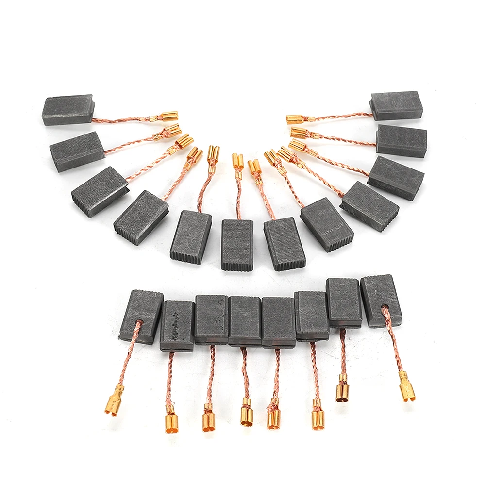 20Pcs Carbon Brushes 5*10*15mm For Electric Motors Boschs 125 14-150 Electric Motor Angle Grinders Parts Accessories
20Pcs Carbon Brushes 5*10*15mm For Electric Motors Boschs 125 14-150 Electric Motor Angle Grinders Parts Accessories
