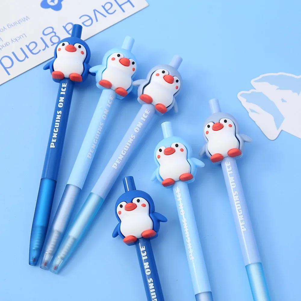 54 pcs/lot Kawaii Penguin Mechanical Gel Pens for Writing School Office Supplies Cute Gift Prizes Cute Stationery Wholesale
54 pcs/lot Kawaii Penguin Mechanical Gel Pens for Writing School Office Supplies Cute Gift Prizes Cute Stationery Wholesale
