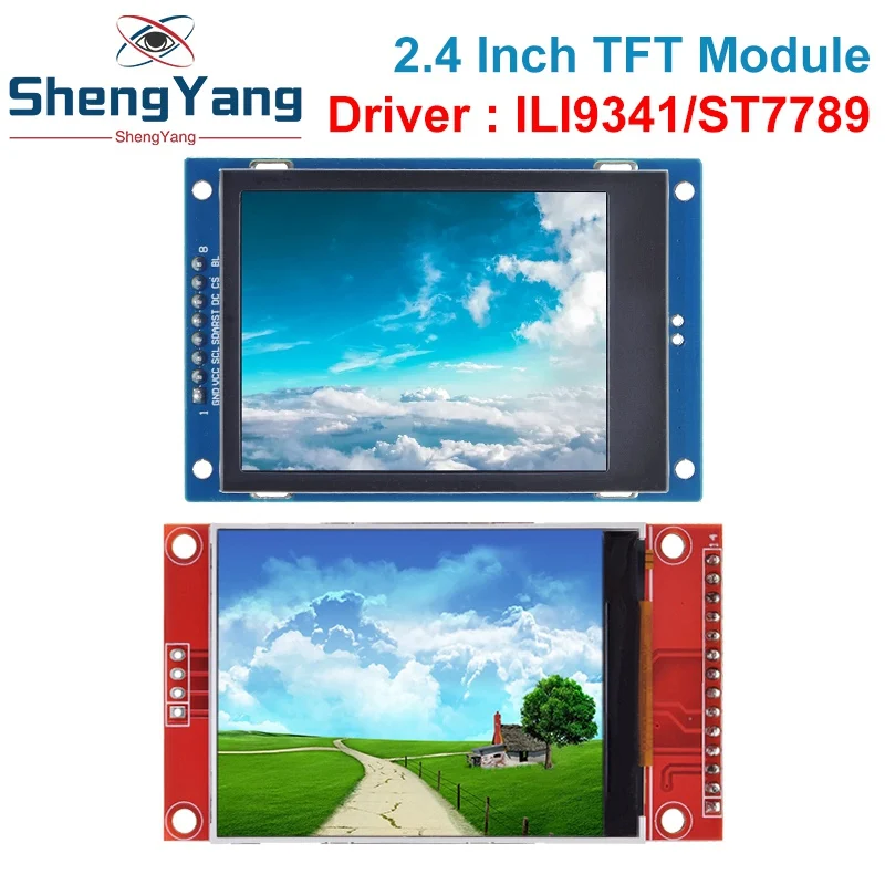 

2.4" 2.4 inch 240x320 SPI TFT LCD Serial Port Module 5V/3.3V PCB Adapter Micro SD Card ILI9341 / ST7789V LCD Display for arduino