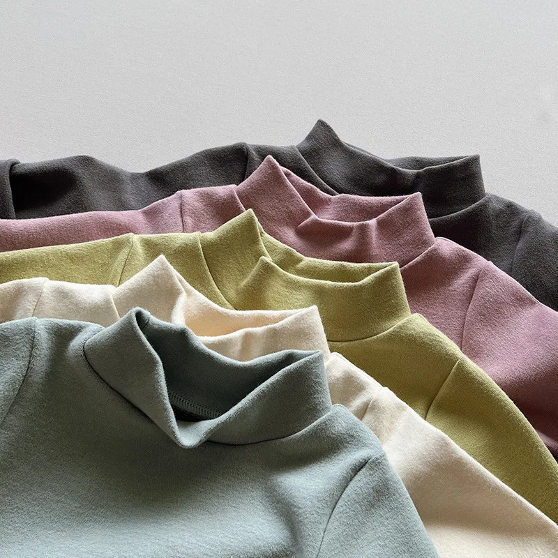 Children's Undershirts Boys Girls Autumn Winter Spring Cotton Tops High Collar Baby Solid Shirts Warm Tops Tees
Children's Undershirts Boys Girls Autumn Winter Spring Cotton Tops High Collar Baby Solid Shirts Warm Tops Tees