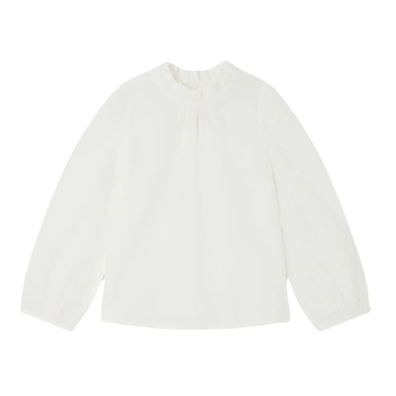 Autumn New Children's T-shirt Girls White Cotton Doll Collar Winter Frosted Turtleneck Long-sleeved Blouse
Autumn New Children's T-shirt Girls White Cotton Doll Collar Winter Frosted Turtleneck Long-sleeved Blouse