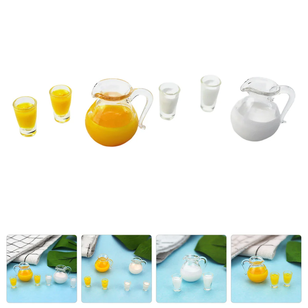 2 Sets Simulation Pot Models Mini House Adornment Juice Miniature Milk Bottle Cup Jug Glass Toy Kids Child
2 Sets Simulation Pot Models Mini House Adornment Juice Miniature Milk Bottle Cup Jug Glass Toy Kids Child