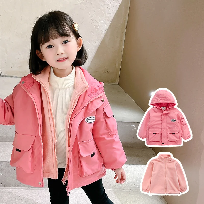 Girls Coat Jacket Cotton Outwear Tops 2022 Two Piece Warm Thicken Plus Velvet Winter Autumn Teenager Furs Sport Birthday Gift Ch
Girls Coat Jacket Cotton Outwear Tops 2022 Two Piece Warm Thicken Plus Velvet Winter Autumn Teenager Furs Sport Birthday Gift Ch