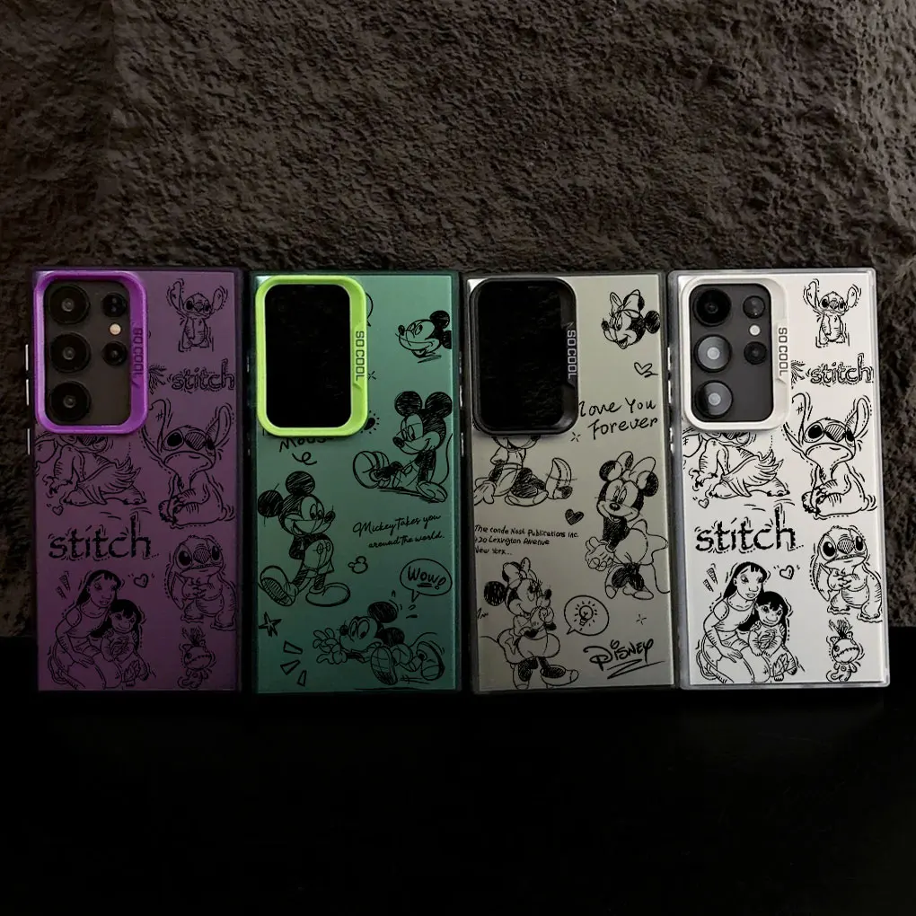 Stitchs Mickeys Minnies Art S25 Case For Samsung S25 S24 Ultra For Galaxy S23 S22 S21 FE S20 Ultra Plus Shockproof Phone Cover Stitchs Mickeys Minnies Art S25 Case For Samsung S25 S24 Ultra For Galaxy S23 S22 S21 FE S20 Ultra Plus Shockproof Phone Cover