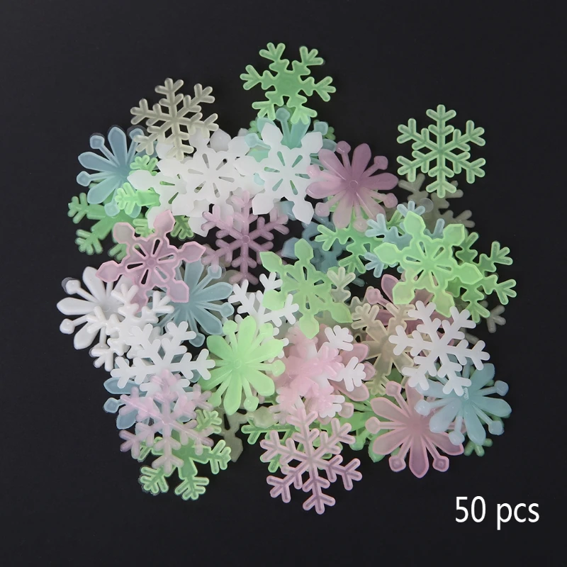 50Pcs 3D Luminous Snowflake Glow In The Dark Light Home Garden Fluorescent Decal Drop ship
50Pcs 3D Luminous Snowflake Glow In The Dark Light Home Garden Fluorescent Decal Drop ship