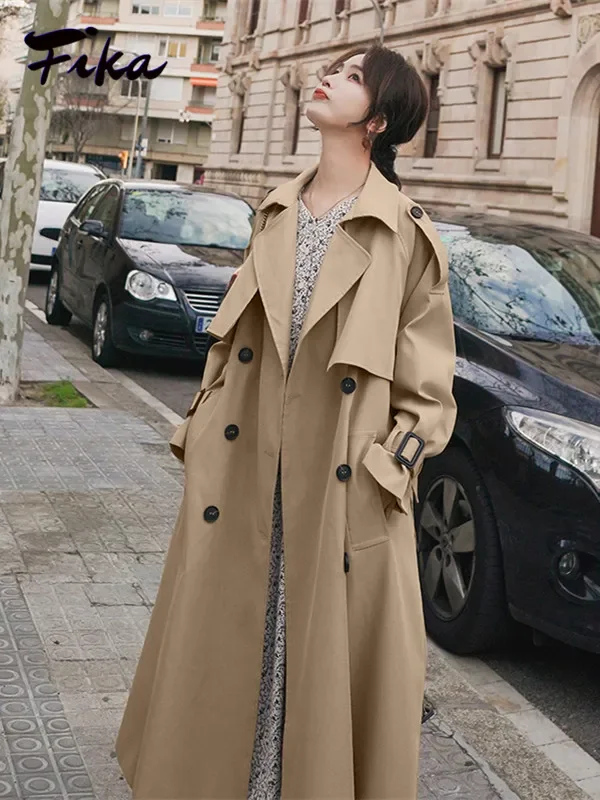 Vintage V Neck Double Breasted Windbreaker Coats Women 2022 Casual Solid Color Slim Fit Long Coat Elegant Trench Coat for Women
Vintage V Neck Double Breasted Windbreaker Coats Women 2022 Casual Solid Color Slim Fit Long Coat Elegant Trench Coat for Women