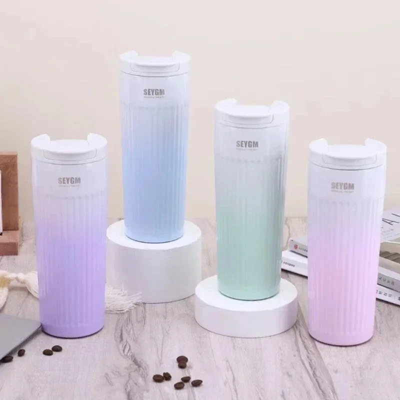 500ml Portable Fashion Stainless steel 304 Coffee Mug Color Changing Design Car Thermos Mug Travel Thermal Cup For Gifts
500ml Portable Fashion Stainless steel 304 Coffee Mug Color Changing Design Car Thermos Mug Travel Thermal Cup For Gifts