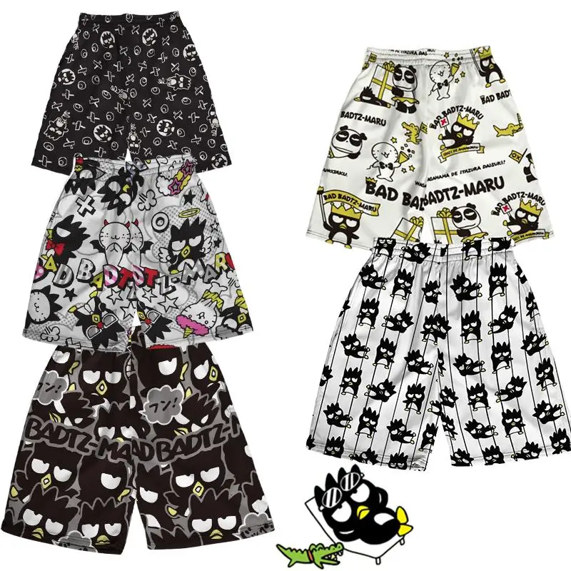 Sanrio Kawaii Bad Badtz Maru Cartoon Printed Beach Pants Summer Cute Anime Y2K Men Girls Shorts INS Casual Simple Sports Pants
Sanrio Kawaii Bad Badtz Maru Cartoon Printed Beach Pants Summer Cute Anime Y2K Men Girls Shorts INS Casual Simple Sports Pants
