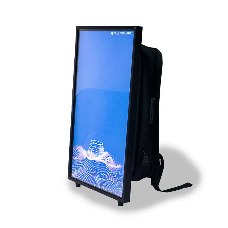 27 Inch Walking Backpack Billboards Advertising Android LCD Displays Digital Signage
27 Inch Walking Backpack Billboards Advertising Android LCD Displays Digital Signage