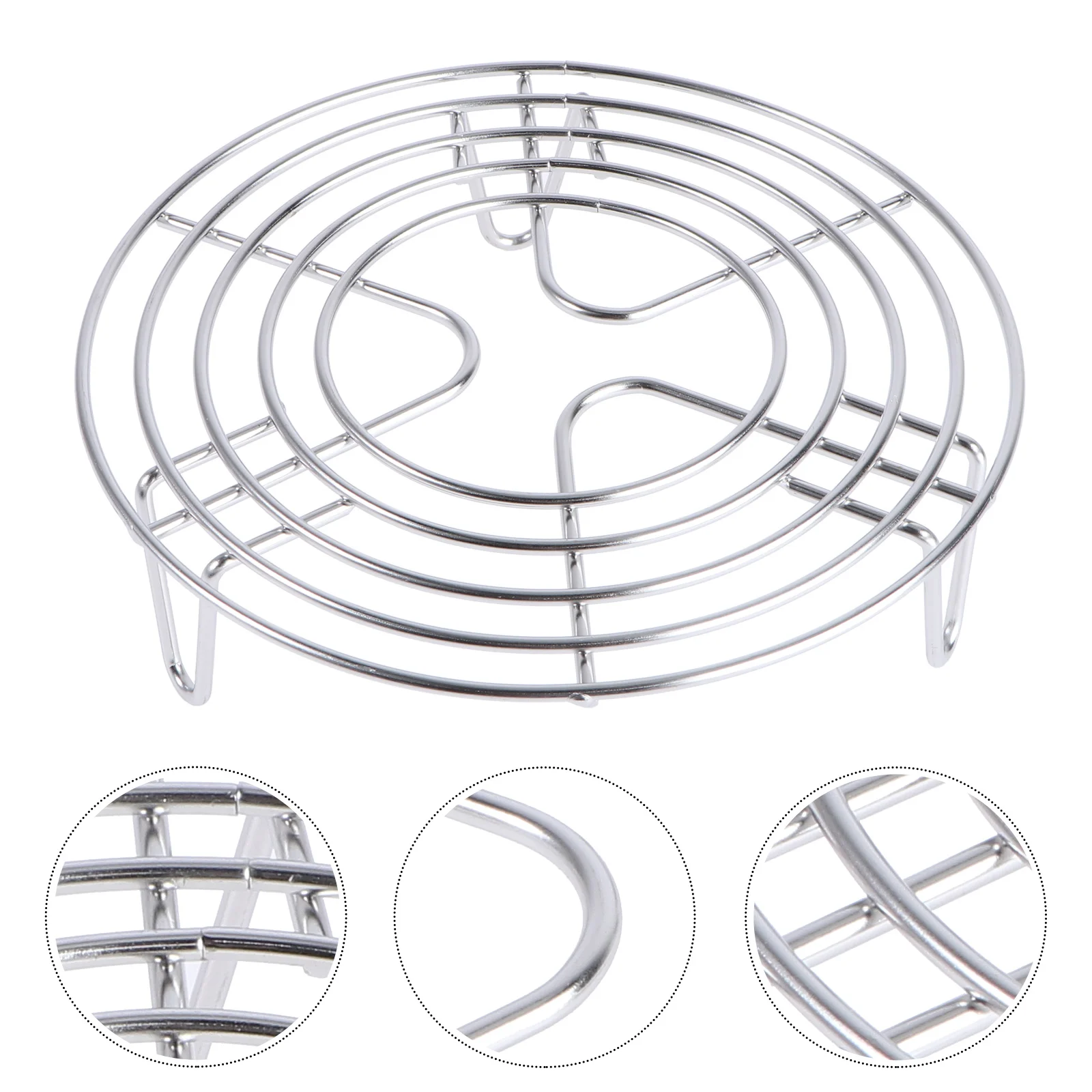 Stainless Steel Steamer Egg Storage Rack Multi-Purpose Round Cooling Rack For Steaming
Stainless Steel Steamer Egg Storage Rack Multi-Purpose Round Cooling Rack For Steaming