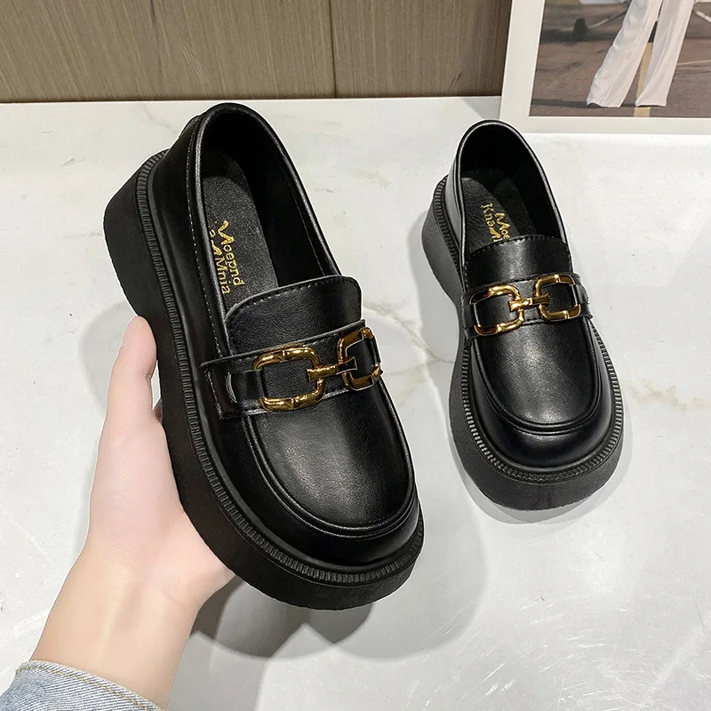 Size 34-40 Women Platform Shoes Real Leather Fashion Chunky Loafers Low Heels Shoes for Women Casual Daily Lady Dress
Size 34-40 Women Platform Shoes Real Leather Fashion Chunky Loafers Low Heels Shoes for Women Casual Daily Lady Dress