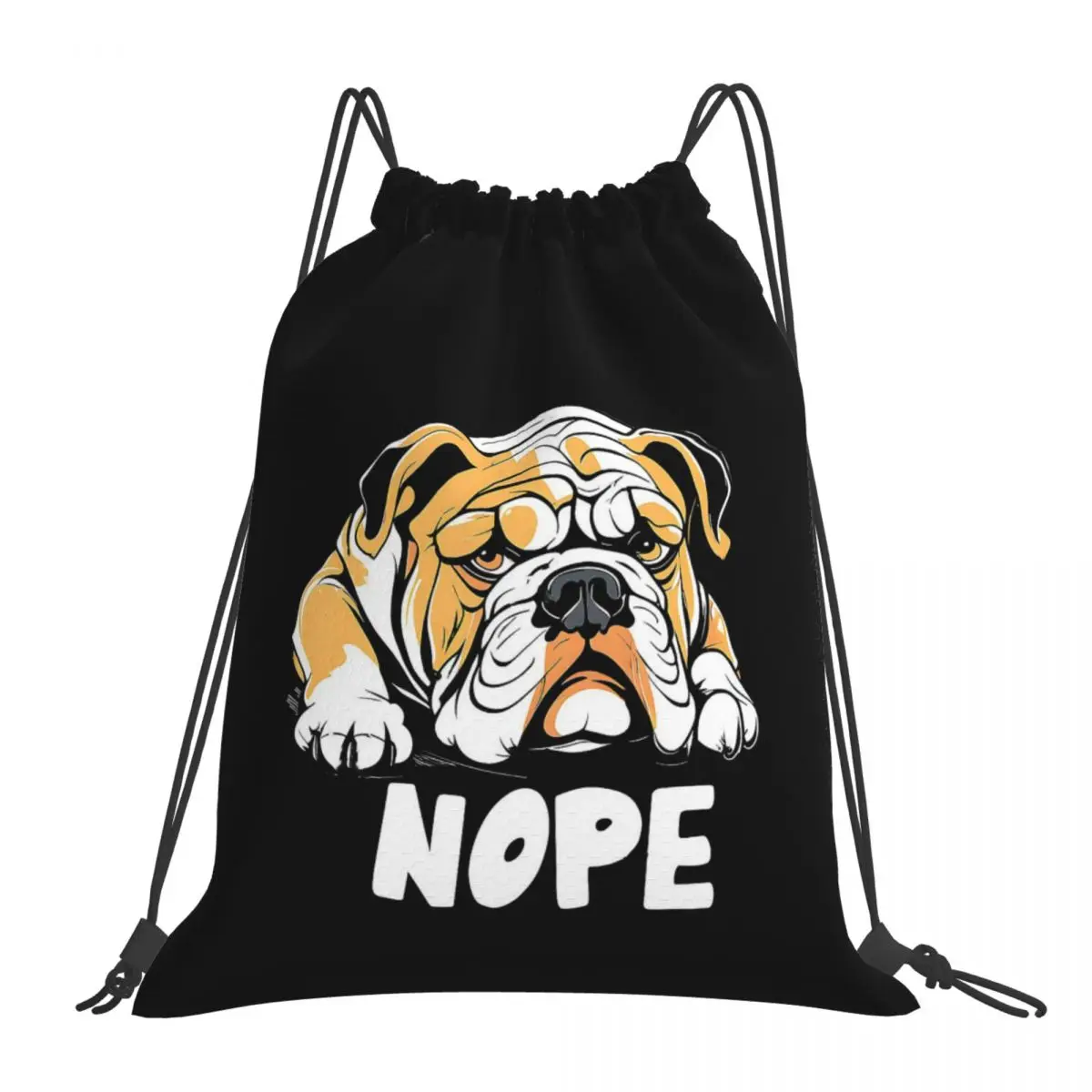Lazy English Bulldog - Heavy Eyes Backpacks Drawstring Bags Drawstring Bundle Pocket Shoes Bag BookBag For Travel Students
Lazy English Bulldog - Heavy Eyes Backpacks Drawstring Bags Drawstring Bundle Pocket Shoes Bag BookBag For Travel Students