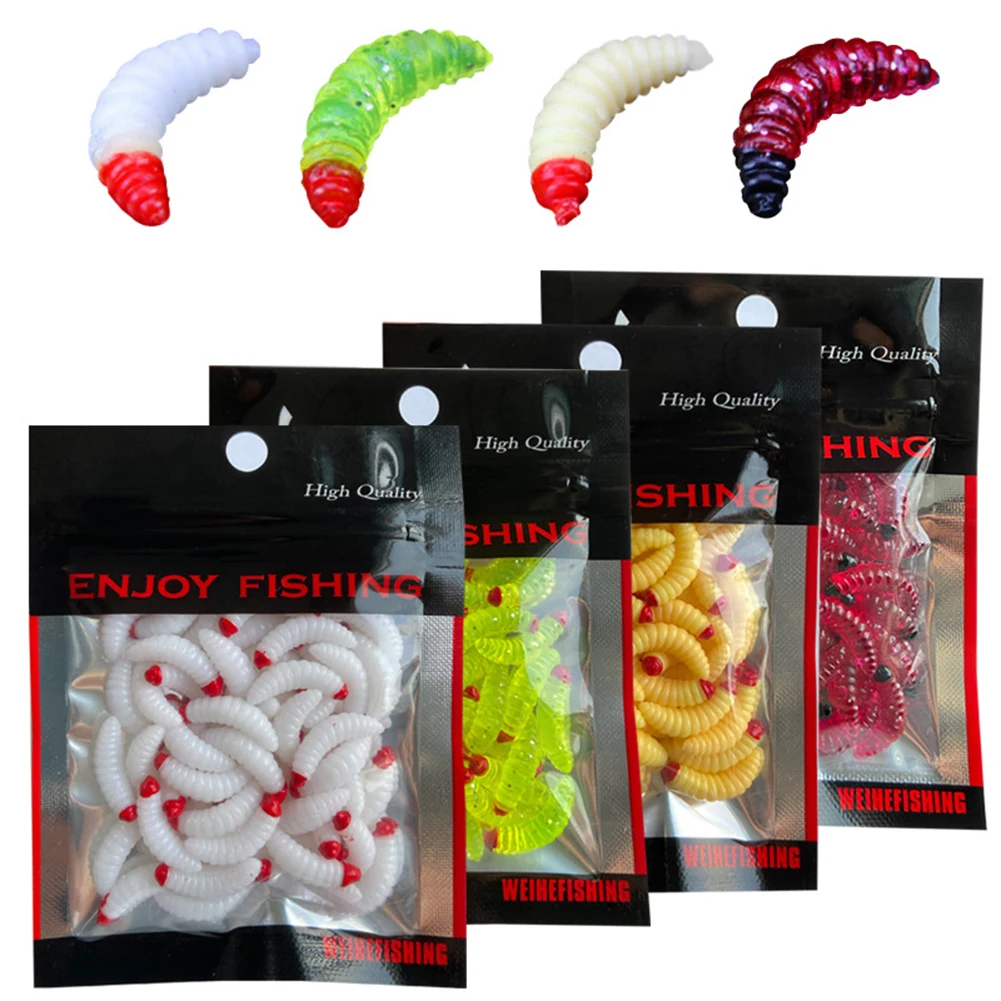 50pcs Fishing Lure Maggot Soft Bait 2cm 0.3g Grub Lure Artificial Bait Smell Worms Glow Shrimps Fishing Tackle Accessories
50pcs Fishing Lure Maggot Soft Bait 2cm 0.3g Grub Lure Artificial Bait Smell Worms Glow Shrimps Fishing Tackle Accessories