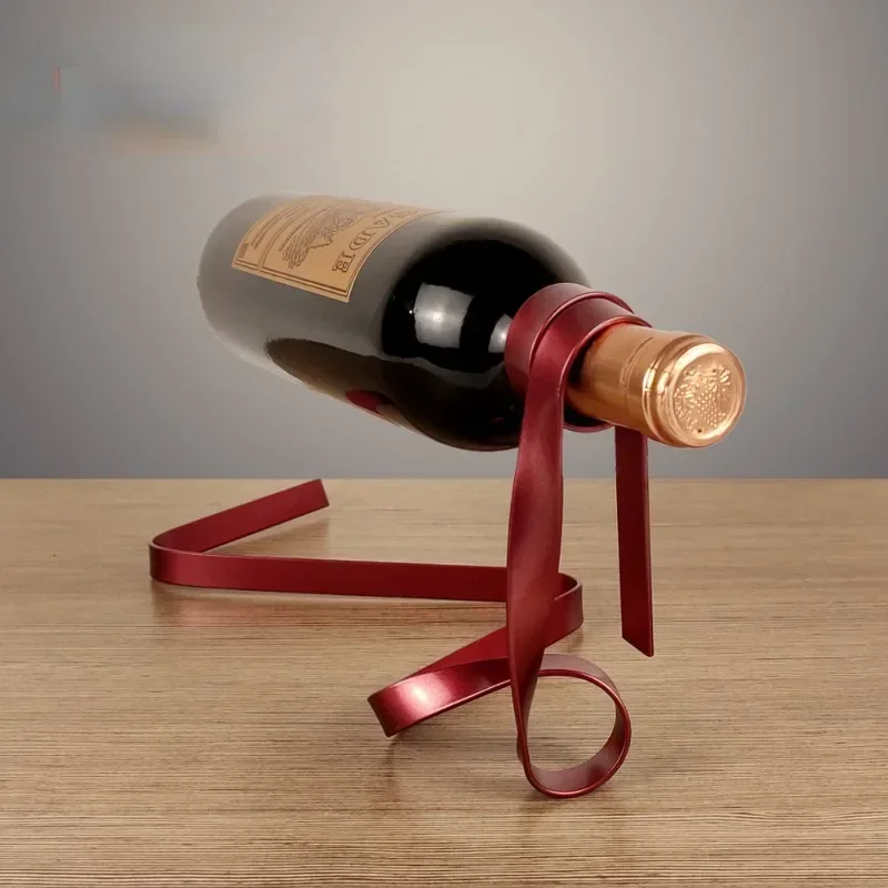 Creative Floating Iron Suspended Color Ribbon Wine Rack Poised Bottle Holder Cabinet Stand Bracket Bar Vintage Home Table Decor
Creative Floating Iron Suspended Color Ribbon Wine Rack Poised Bottle Holder Cabinet Stand Bracket Bar Vintage Home Table Decor