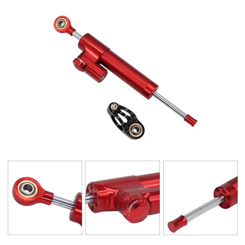Universal 260MM Motorcycle Steering Damper Stabilizer 4 Colors Optional Aluminum Alloy Shock Absorber Direction Accessories
Universal 260MM Motorcycle Steering Damper Stabilizer 4 Colors Optional Aluminum Alloy Shock Absorber Direction Accessories