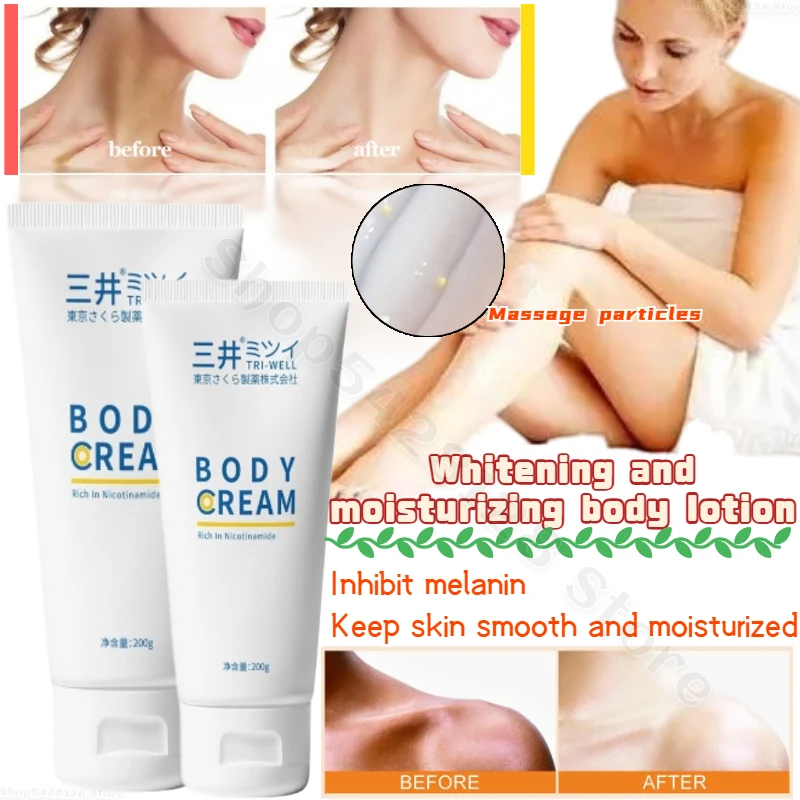 Whitening and Moisturizing Body Cream Rapid Whitening Improving Rough Skin Powerful Moisturizing Brightening Skin Tone Body Milk
Whitening and Moisturizing Body Cream Rapid Whitening Improving Rough Skin Powerful Moisturizing Brightening Skin Tone Body Milk