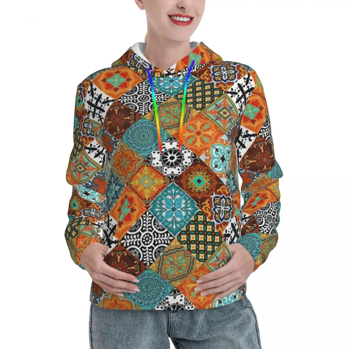 Patchwork Mandala Loose Hoodies Ladies Vintage Floral Print Outerwear Pullover Hoodie Autumn Harajuku Pattern Sweatshirts
Patchwork Mandala Loose Hoodies Ladies Vintage Floral Print Outerwear Pullover Hoodie Autumn Harajuku Pattern Sweatshirts