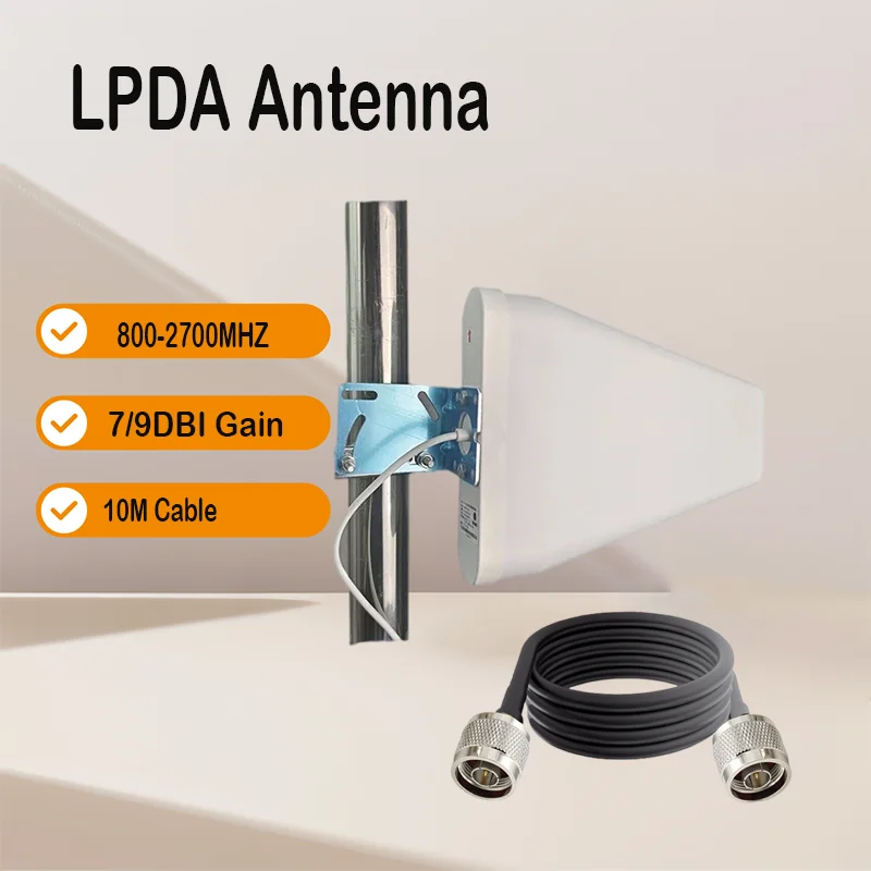 

800-2700MHZ 2g 3g 4g Signal Repeater LPDA Antenna 7/9dbi Outdoor Cell Phone Signal Booster Router Antenna