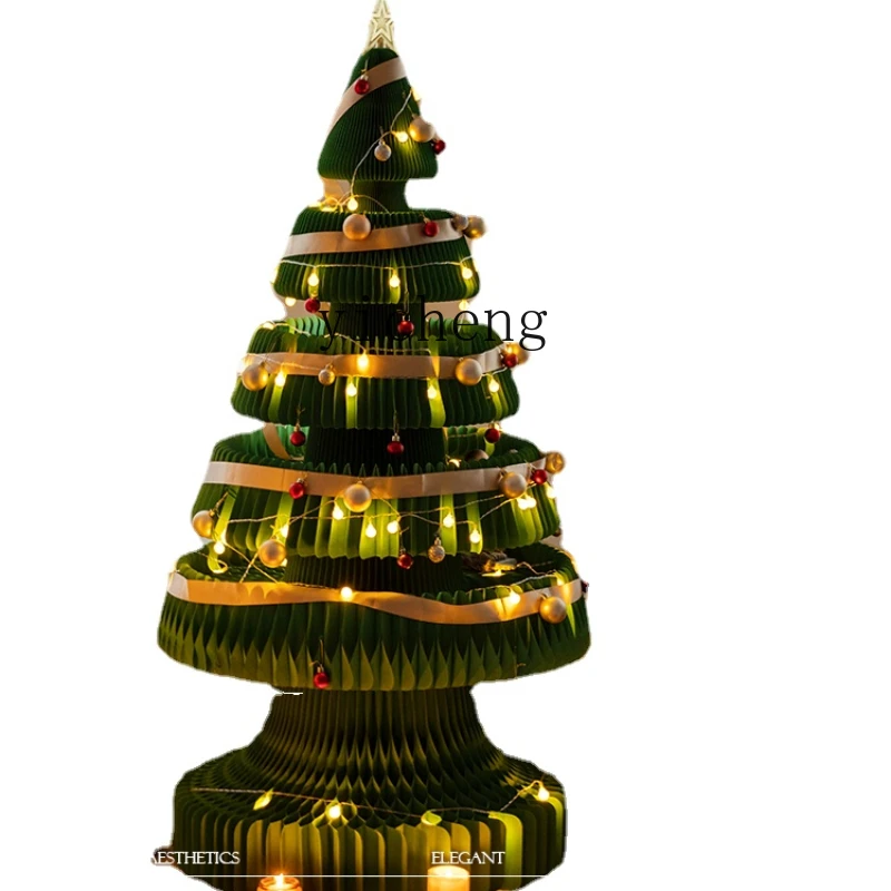 ZK Christmas Tree Decoration Decoration Festival Origami Creative Desktop Living Room Folding Ornament
ZK Christmas Tree Decoration Decoration Festival Origami Creative Desktop Living Room Folding Ornament