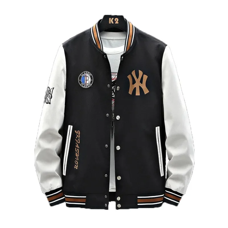 Teenagers Baseball Wear Rib Sleeve Print Students Preppy Style Bomber Jacket Autumn Boys Clothes Coats Fashion Brand Clothing
Teenagers Baseball Wear Rib Sleeve Print Students Preppy Style Bomber Jacket Autumn Boys Clothes Coats Fashion Brand Clothing