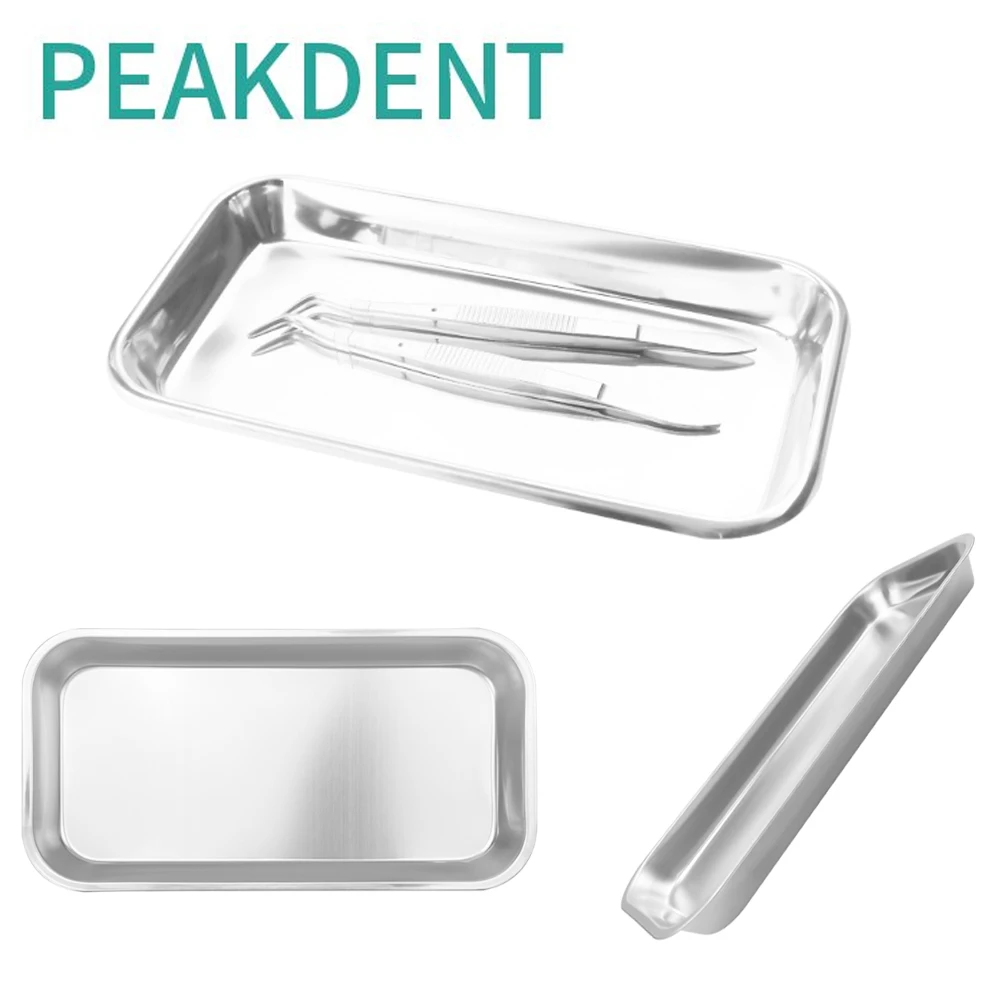 

1Pcs Stainless Steel Medical Surgical Dental Dish Environmental Convenient Tray Dentistry Lab Instrument Tools Storage Plate