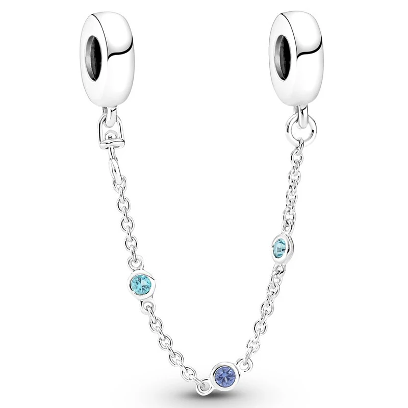 Original Triple Blue Stone Safety Chain Beads Fit 925 Sterling Silver Charm Europe Bracelet Bangle Diy Jewelry
Original Triple Blue Stone Safety Chain Beads Fit 925 Sterling Silver Charm Europe Bracelet Bangle Diy Jewelry