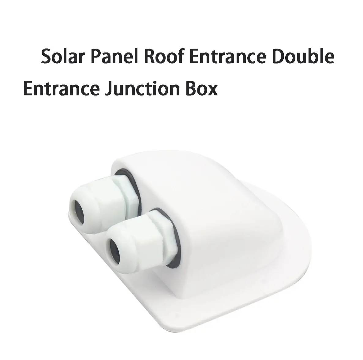 

Solar Panel Roof Inlet Double Inlet Junction Box Cable RV White Double Hole RV Special Auto Parts