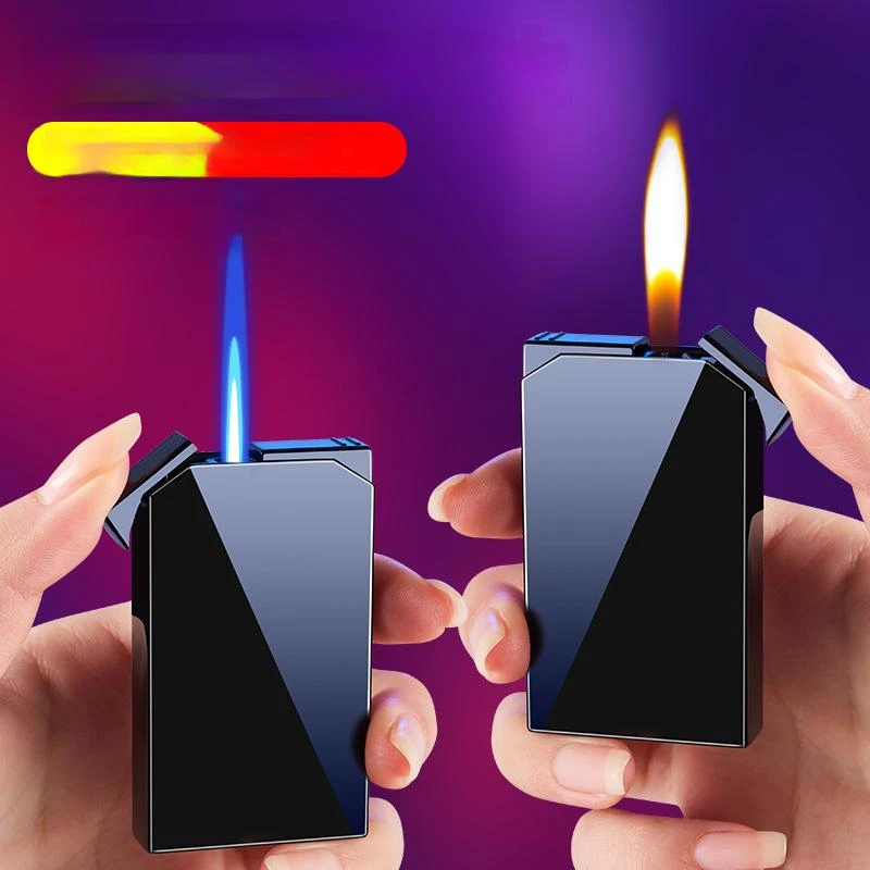 Creative Inflatable Double Flame Lighter Metal Windproof Jet Flame Gas Lighter Gradient Torch Smoking Accessories Gift for Men
Creative Inflatable Double Flame Lighter Metal Windproof Jet Flame Gas Lighter Gradient Torch Smoking Accessories Gift for Men