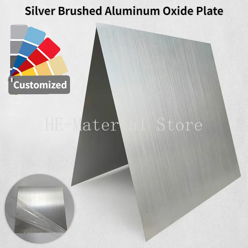 Thick 0.5/0.8/1.0/1.5/2.0mm Silver Brushed Anodized Aluminum Oxide Plate 5052 Aluminum Alloy Flat Plate 100x100-300x300mm
Thick 0.5/0.8/1.0/1.5/2.0mm Silver Brushed Anodized Aluminum Oxide Plate 5052 Aluminum Alloy Flat Plate 100x100-300x300mm