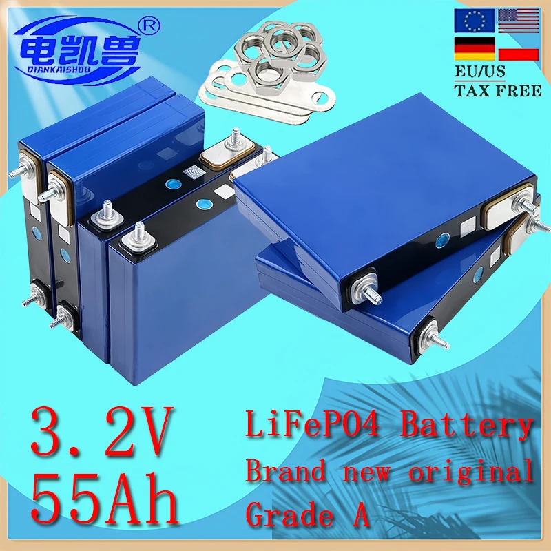 LiFePO4 new 55Ah 3.2V battery Lithium iron phosphate batteries for 12V 24V 3C Motorcycle Car Motor Modification Duty-free new
LiFePO4 new 55Ah 3.2V battery Lithium iron phosphate batteries for 12V 24V 3C Motorcycle Car Motor Modification Duty-free new