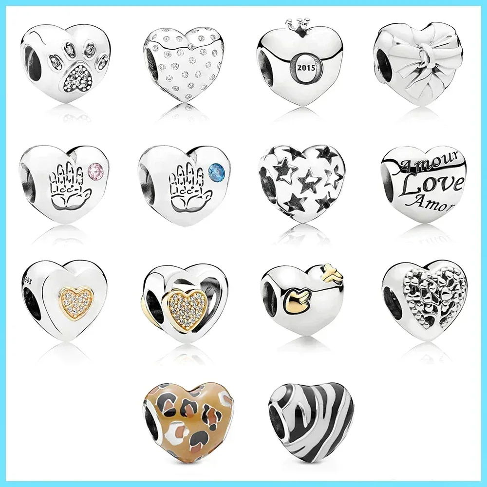 Pan 925 Sterling Silver Beaded Meaningful Jewelry Promise DIY Bracelet Heart-shaped Beads Original Gift
Pan 925 Sterling Silver Beaded Meaningful Jewelry Promise DIY Bracelet Heart-shaped Beads Original Gift