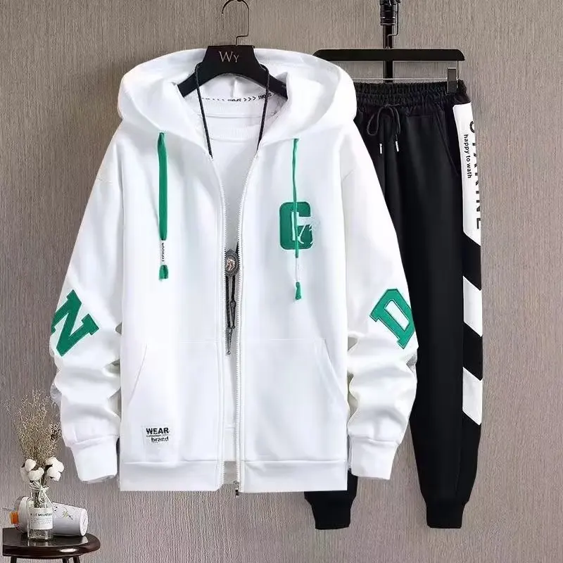 3D Men's Sports Suit Autumn Korean Men Clothing Good Quality Hoodie Male Training Wear Zip White Hooded Sweatshirt Sweatpants
3D Men's Sports Suit Autumn Korean Men Clothing Good Quality Hoodie Male Training Wear Zip White Hooded Sweatshirt Sweatpants