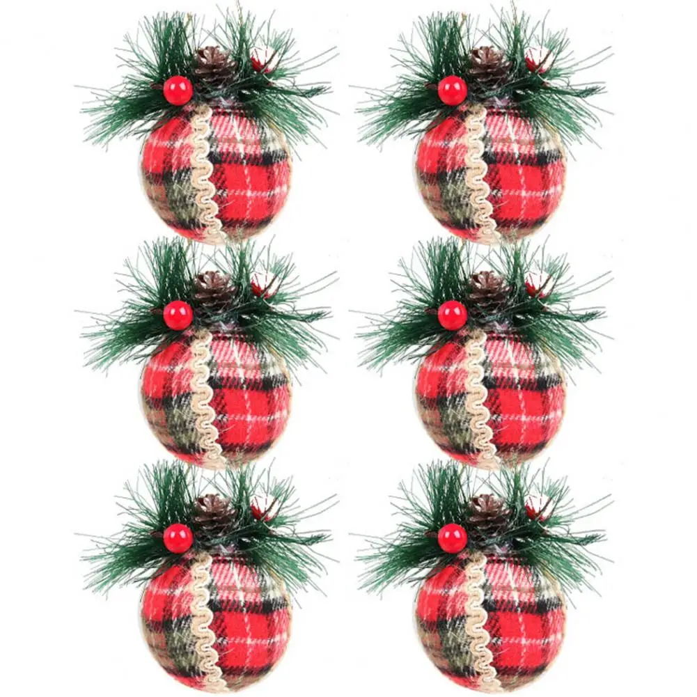 6Pcs 6CM Christmas Foam Ball Cloth Xmas Tree Hanging Ball Ornament Pendant Party Gift
6Pcs 6CM Christmas Foam Ball Cloth Xmas Tree Hanging Ball Ornament Pendant Party Gift