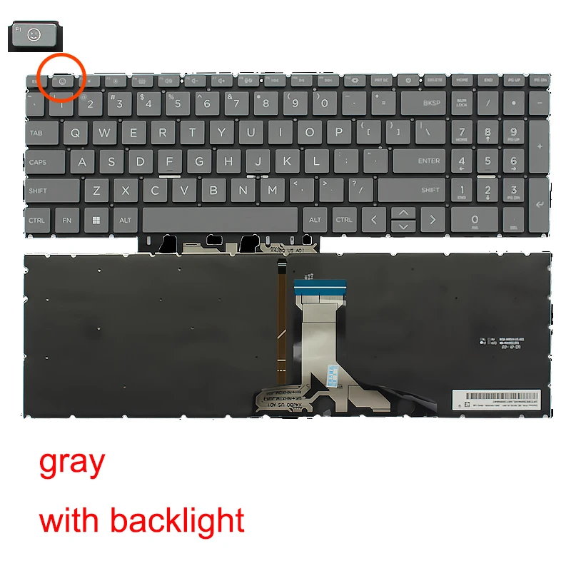 For Book Pro 15-FD 15-FC TPN-Q286 TPN-Q287 250 255 G10 laptop replace keyboard For Book Pro 15-FD 15-FC TPN-Q286 TPN-Q287 250 255 G10 laptop replace keyboard
