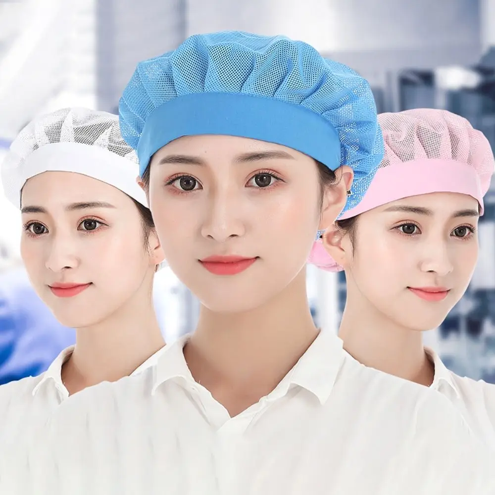 

Food Service Chef Cap Chic Hair Nets Bundled Hair Cooking Hygienic Cap Work Headband Cook Hat Canteen