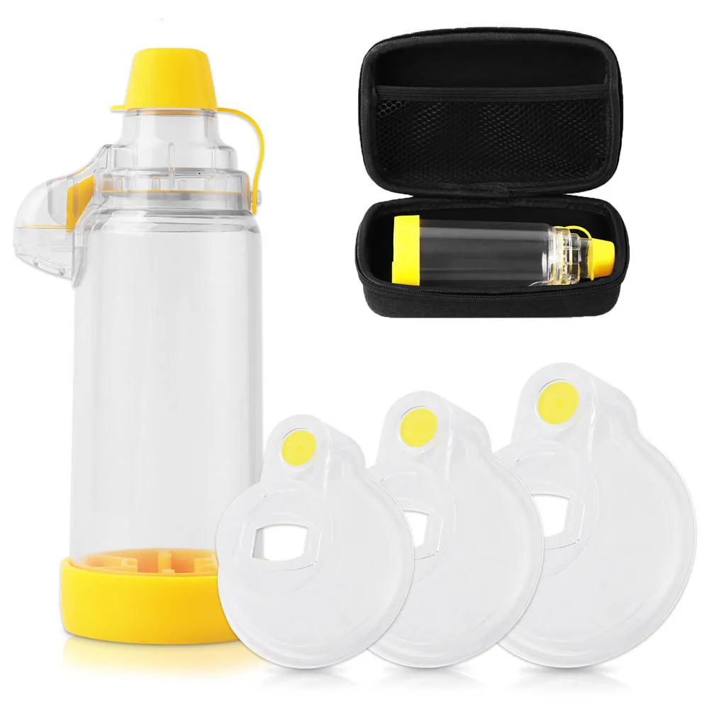 Optional Aerosol Chamber Medical Grade Silicone Aerochamber Asthma Spacer Inhaler Spacer Device with Storage Bag for Child Adult
Optional Aerosol Chamber Medical Grade Silicone Aerochamber Asthma Spacer Inhaler Spacer Device with Storage Bag for Child Adult