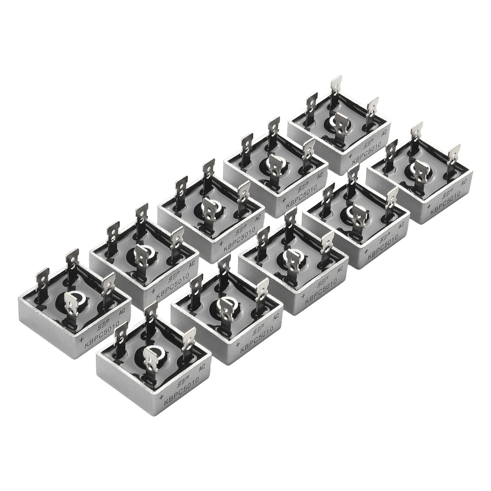 10Pcs KBPC5010-1000V 50A Metal Case Single Phases Diode Bridge Rectifier Diode Chip Rectifiers Electrical Equipment Parts
10Pcs KBPC5010-1000V 50A Metal Case Single Phases Diode Bridge Rectifier Diode Chip Rectifiers Electrical Equipment Parts