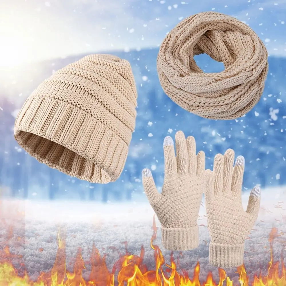 3 In 1 Hat Scarf Gloves Set Fashion Winter Warm Knitted Touch Screen Gloves Beanie Cap Winter
3 In 1 Hat Scarf Gloves Set Fashion Winter Warm Knitted Touch Screen Gloves Beanie Cap Winter