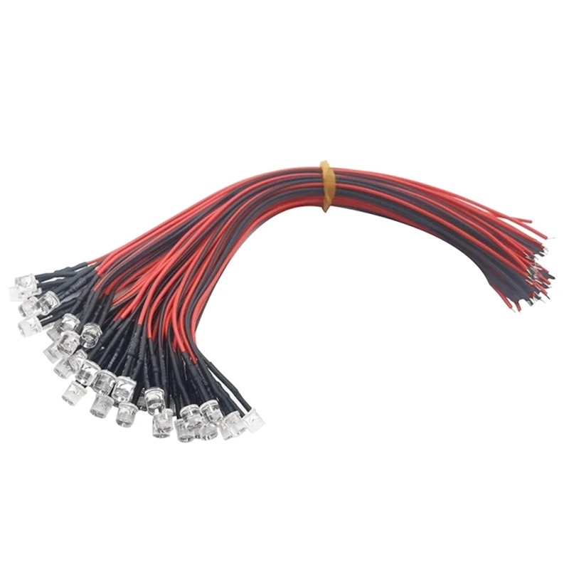100Pcs Lot 20Cm Pre Wired 5Mm LED Light Lamp Bulb Prewired Emitting Diodes For DIY Home Decoration DC3.7V-12V
100Pcs Lot 20Cm Pre Wired 5Mm LED Light Lamp Bulb Prewired Emitting Diodes For DIY Home Decoration DC3.7V-12V