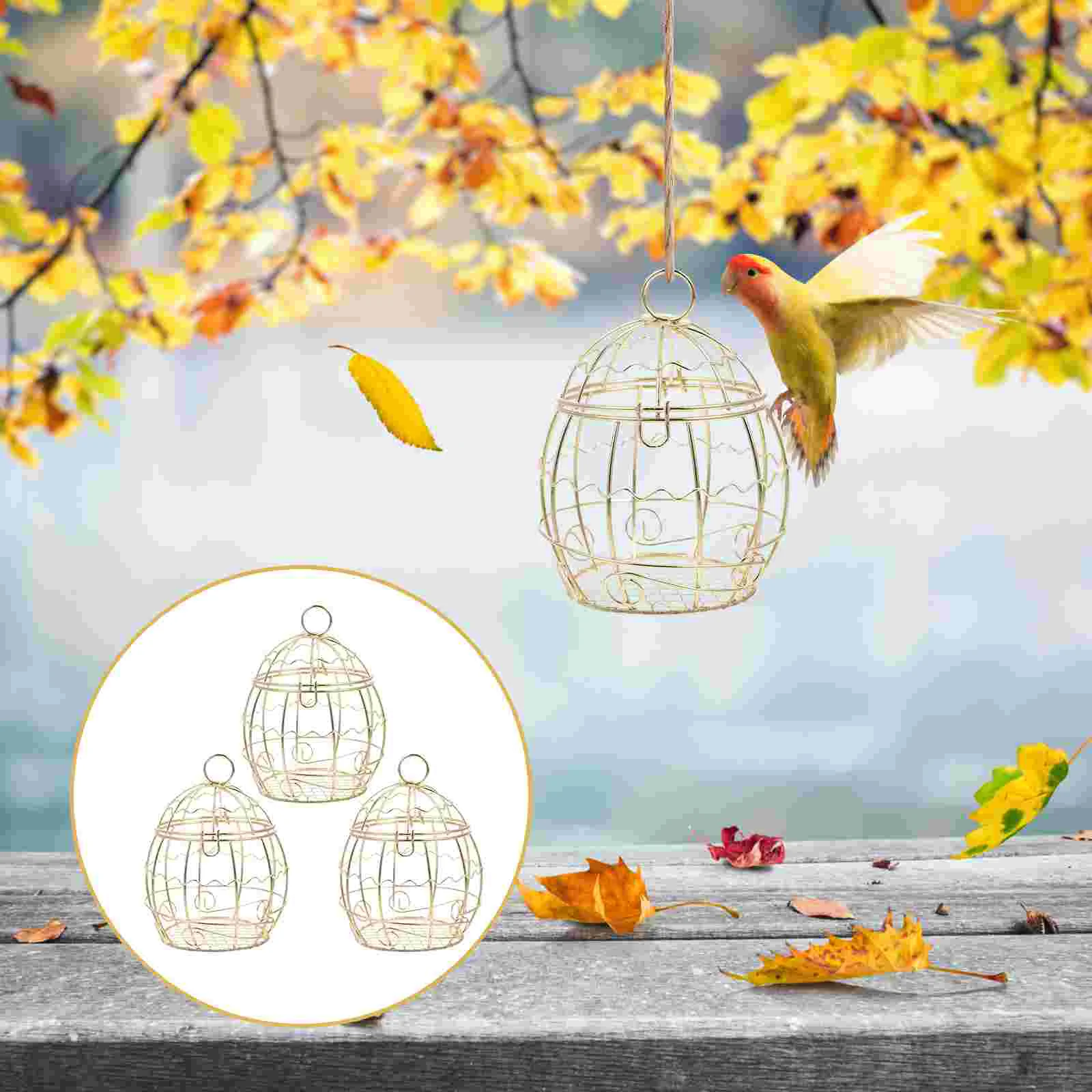 Metal Small Bird Feeders Hanging Wild Bird Feeder Outdoor Container Feeding House Type Parrot Feeder
Metal Small Bird Feeders Hanging Wild Bird Feeder Outdoor Container Feeding House Type Parrot Feeder