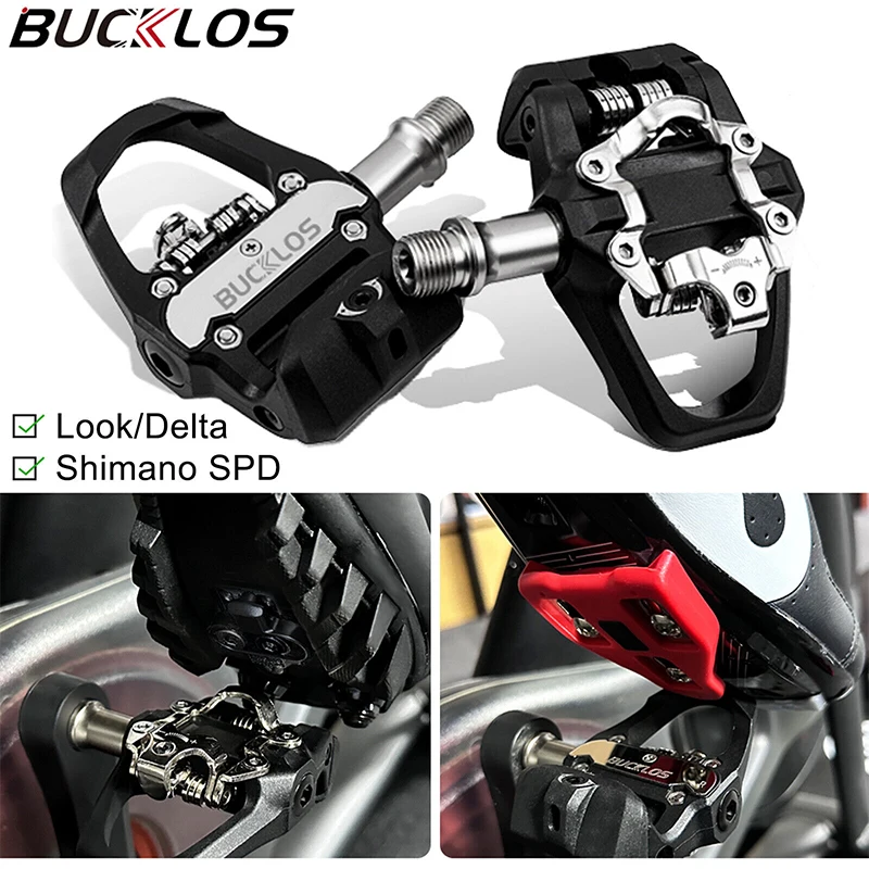BUCKLOS PD-M317 MTB Lock Pedals Dual Function Mountain Bike Pedal fit Shimano SPD LOOK Delta Bicycle Self-Locking Pedal MTB Part
BUCKLOS PD-M317 MTB Lock Pedals Dual Function Mountain Bike Pedal fit Shimano SPD LOOK Delta Bicycle Self-Locking Pedal MTB Part