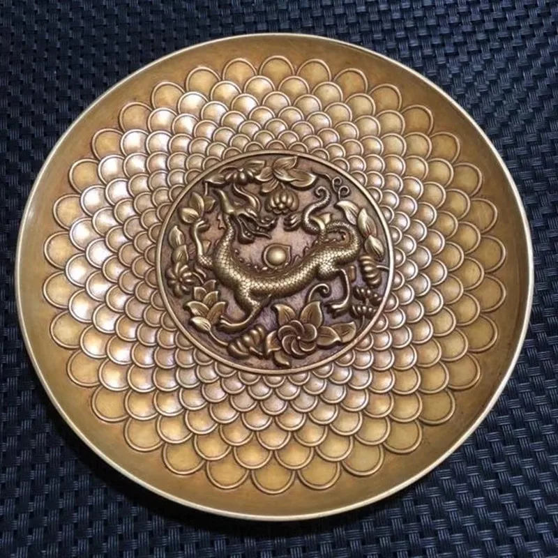 Antique Bronze Series Four Mythical Beasts Qinglong Plate Fine Workmanship Home Exquisite Decorative Handicrafts
Antique Bronze Series Four Mythical Beasts Qinglong Plate Fine Workmanship Home Exquisite Decorative Handicrafts