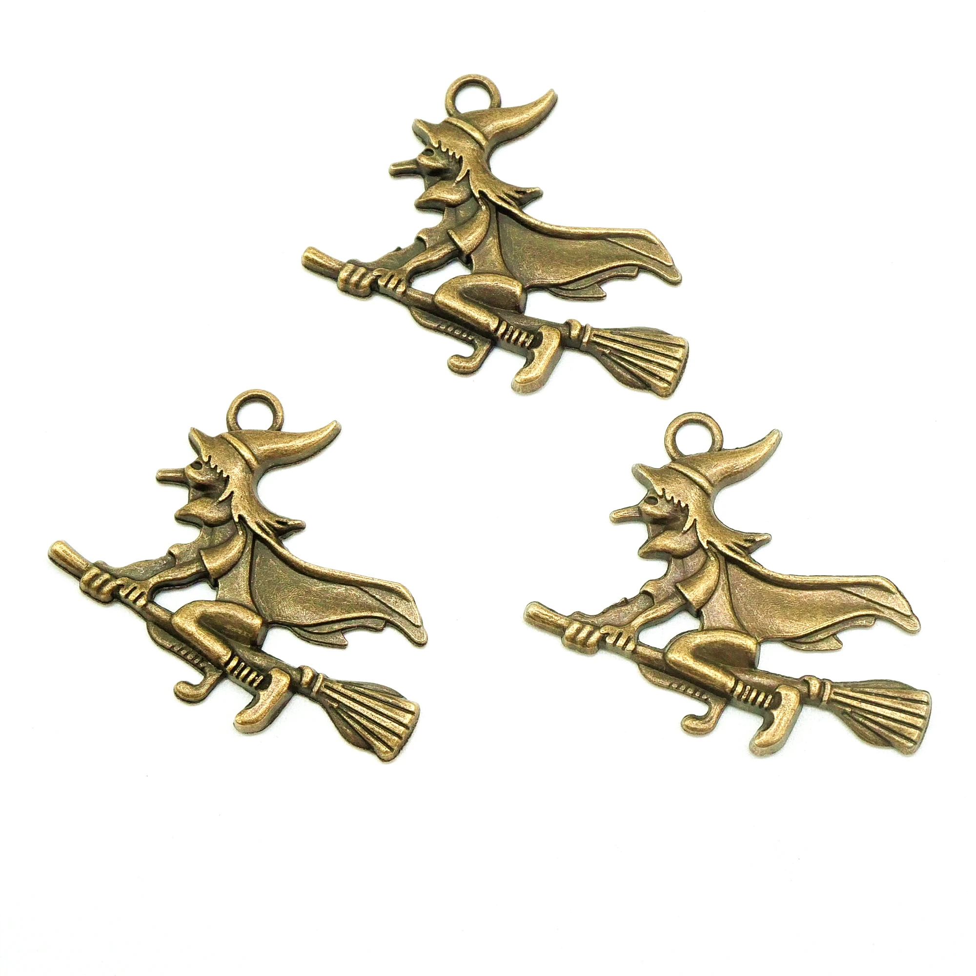 10 PCS 31x37x3mm Vintage Metal Witch Charms DIY Handmade Accessories Classic Charm Jewelry Making
10 PCS 31x37x3mm Vintage Metal Witch Charms DIY Handmade Accessories Classic Charm Jewelry Making