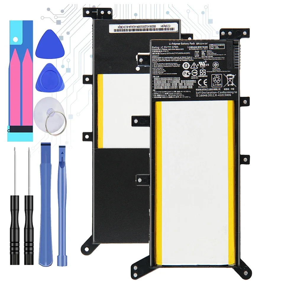 Аккумулятор 5000 мАч для ASUS X554L X555L X555LB X555LN X555 X555LD X555LP F555A F555U W519L F555UA VM C21N1347, батарея + бесплатный инструмент
Аккумулятор 5000 мАч для ASUS X554L X555L X555LB X555LN X555 X555LD X555LP F555A F555U W519L F555UA VM C21N1347, батарея + бесплатный инструмент