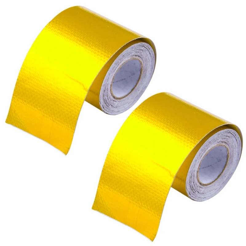 2X Reflect A Gold Thermal Tape Air Intake Heat Insulation Shield Wrap Reflective Heat Barrier Self Adhesive Engine
2X Reflect A Gold Thermal Tape Air Intake Heat Insulation Shield Wrap Reflective Heat Barrier Self Adhesive Engine